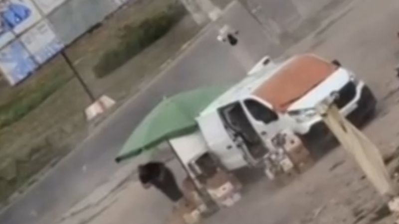 Russian drone attacks food vendor in Ukraine Russian drone attacks food vendor in Ukraine