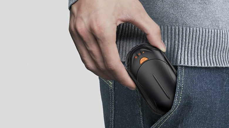 The Unihand Rechargeable Hand Warmers easily slip into a pocket.