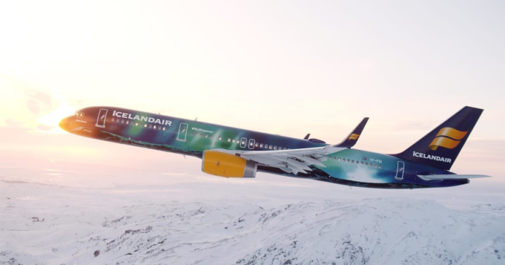 Hekla Aurora Boeing 757 Icelandair