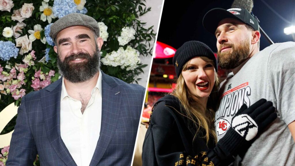 Jason Kelce spills details on Travis and Taylor Swift’s wedding, including his favorite moment Jason Kelce spills details on Travis and Taylor Swift’s wedding, including his favorite moment