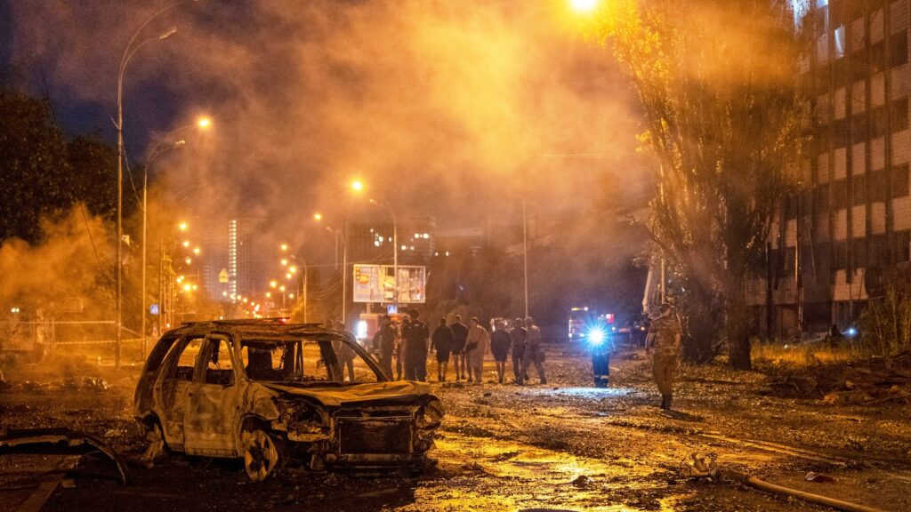 Russian planes fire a salvo of glide bombs at a southern Ukraine city, killing 1 Russian planes fire a salvo of glide bombs at a southern Ukraine city, killing 1